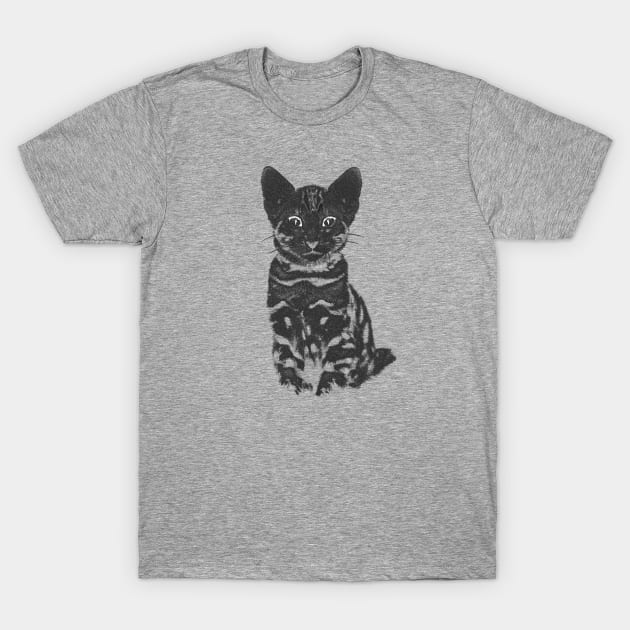 Let's draw a cat. T-Shirt by greenPAWS graphics